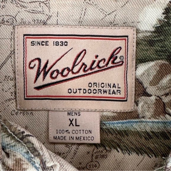 Woolrich Moose Elk Casual Button Down Shirt Size XL - Picture 3 of 4